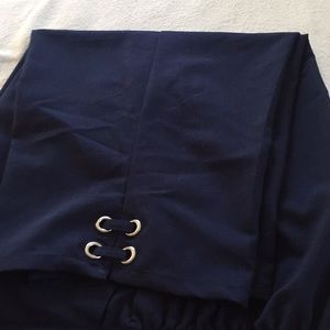 Alfred Dunner Capri pant elastic waist navy blue🌷